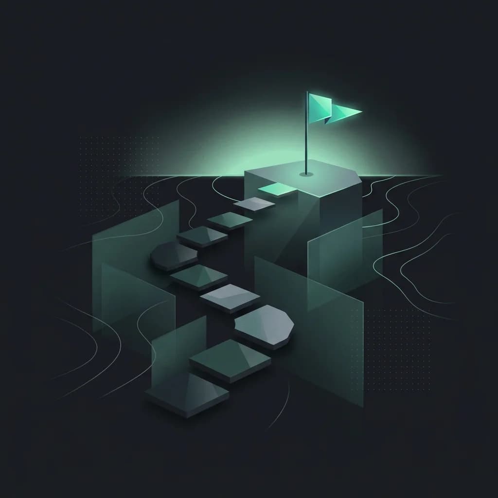 An abstract graphic evoking the coding-challenge mood of the Challenges 3.0 platform